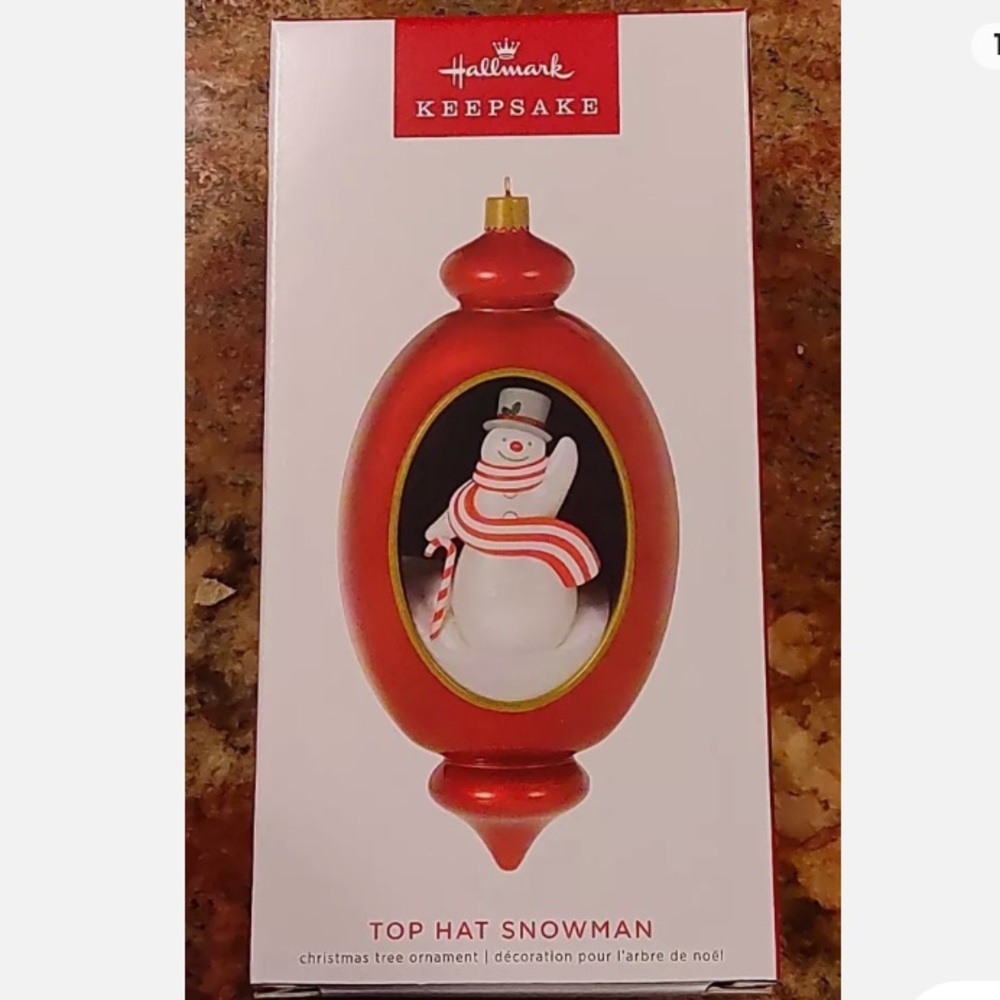 Hallmark Keepsake 2022 “Top Hat Snowman” Ornament 23-49 BNWT in Box